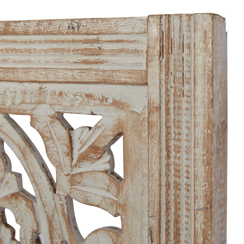 Mistana™ Cream Distressed Wood Wall Décor & Reviews Wayfair